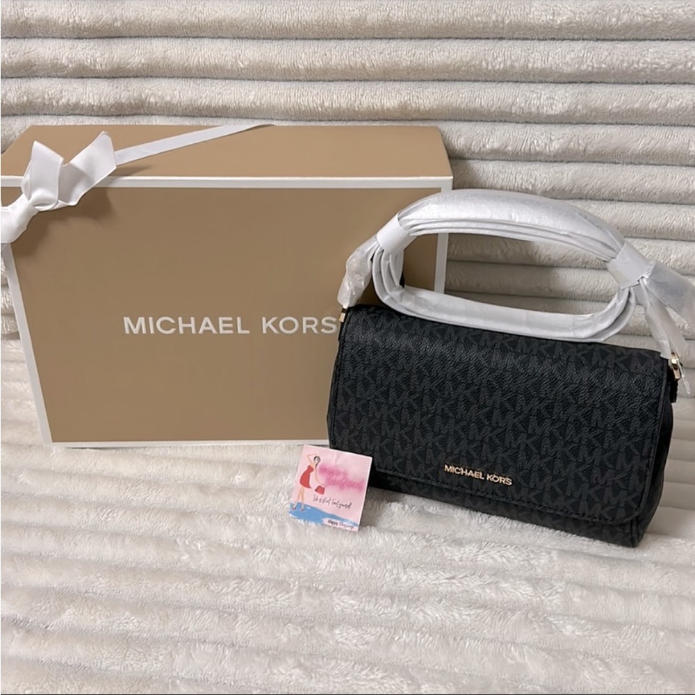 MICHAEL KORS Classic Logo Convertible Crossbody Handbag with Gift Box